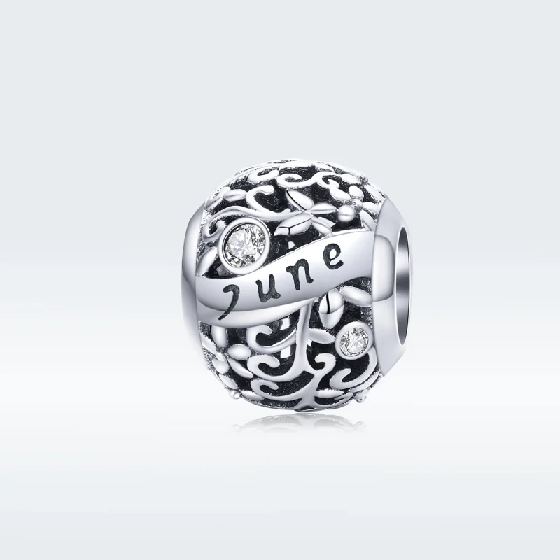 (image for) Pandora Style Silver June Birthstone Charm - SCC1385-6 - View 5