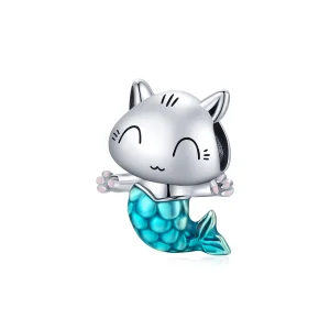 (image for) Pandora Style Silver Kitty Mermaid Charm - SCC1852
