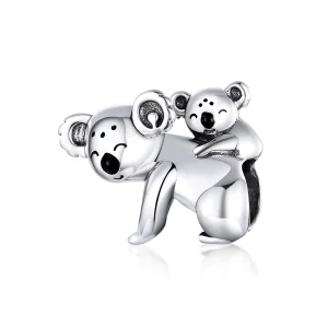 (image for) Pandora Style Silver Koala With Kid Charm - BSC260