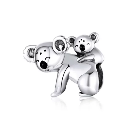 Pandora Style Silver Koala With Kid Charm - BSC260