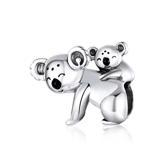Pandora Style Silver Koala With Kid Charm - BSC260