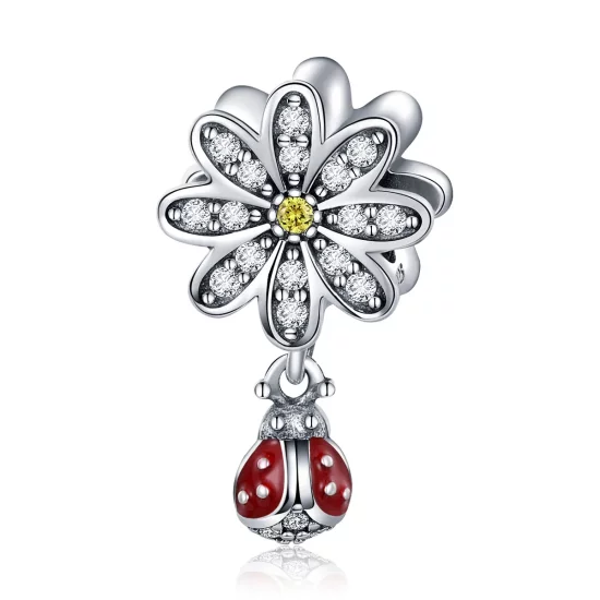 Pandora Style Silver Ladybird\'s Story Charm - SCC727