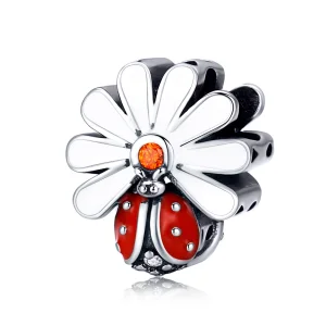 (image for) Pandora Style Silver Ladybug Charm - SCC1276