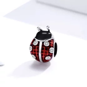 Pandora Style Silver Ladybug Charm - SCC1481 Pandora Style Silver Ladybug Charm - SCC1481