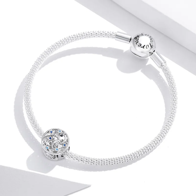 (image for) Pandora Style Silver Leisurely Seahorse Charm - BSC266 - View 3