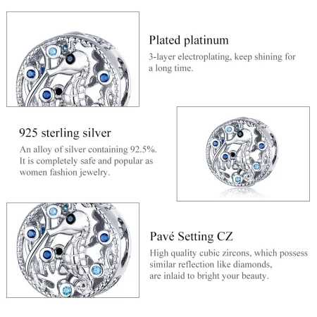 Pandora Style Silver Leisurely Seahorse Charm - BSC266