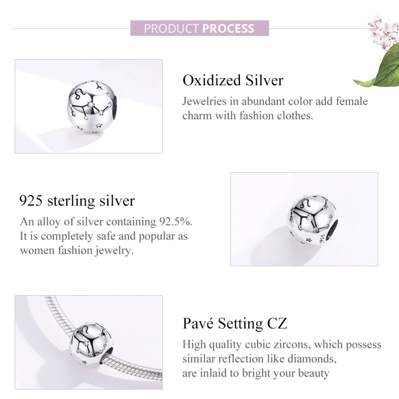 (image for) Pandora Style Silver Leo Charm - SCC1218-5 - View 2