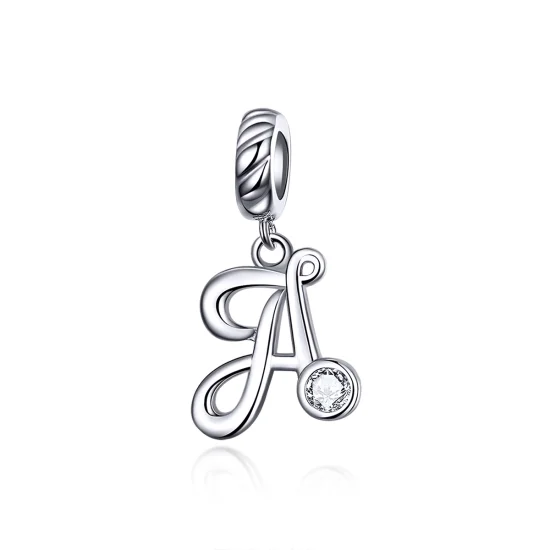 (image for) Pandora Style Silver Letter A Dangle - SCC1183-A