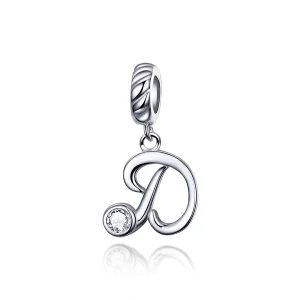 (image for) Pandora Style Silver Letter D Dangle - SCC1183-D