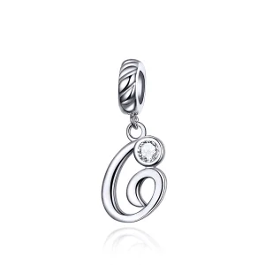 (image for) Pandora Style Silver Letter G Dangle - SCC1183-G