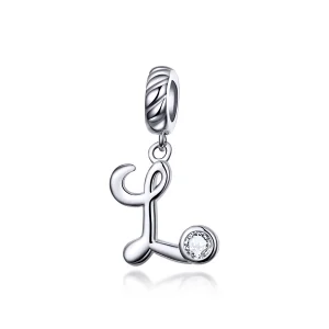 (image for) Pandora Style Silver Letter L Dangle - SCC1183-L