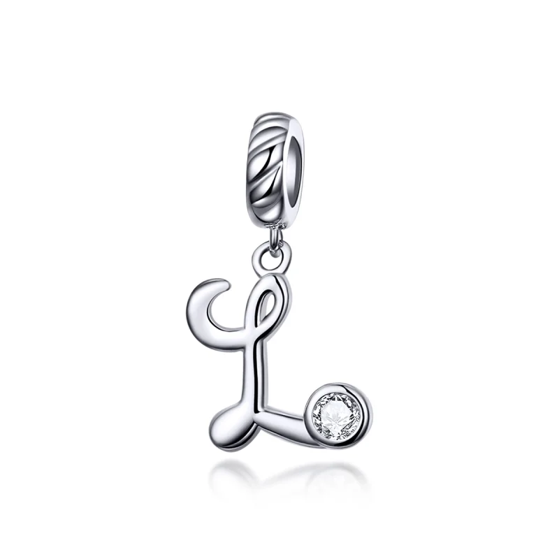 (image for) Pandora Style Silver Letter L Dangle - SCC1183-L - Product Image