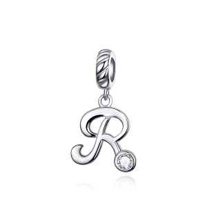 (image for) Pandora Style Silver Letter R Dangle - SCC1183-R