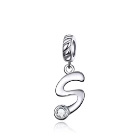 Pandora Style Silver Letter S Dangle - SCC1183-S