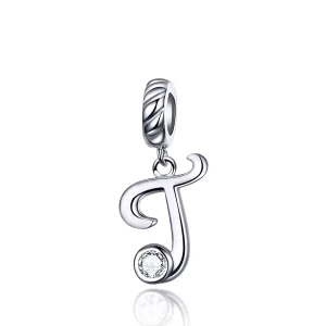 (image for) Pandora Style Silver Letter T Dangle - SCC1183-T