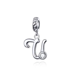 (image for) Pandora Style Silver Letter U Dangle - SCC1183-U