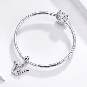 Pandora Style Silver Letter W Dangle - SCC1183-W