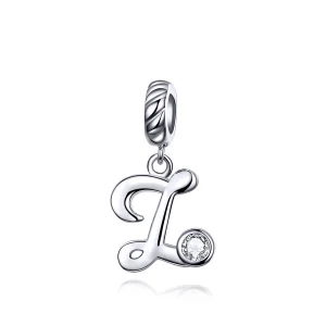 (image for) Pandora Style Silver Letter Z Dangle - SCC1183-Z