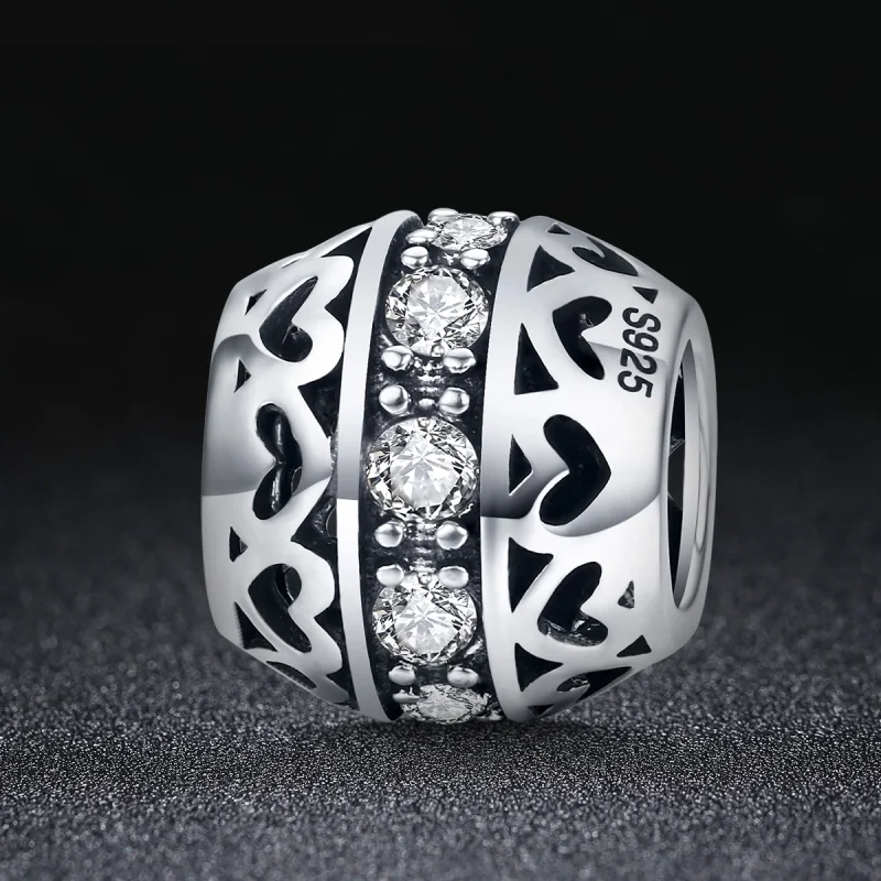 (image for) Pandora Style Silver Listen to Love Charm - SCC523 - View 2