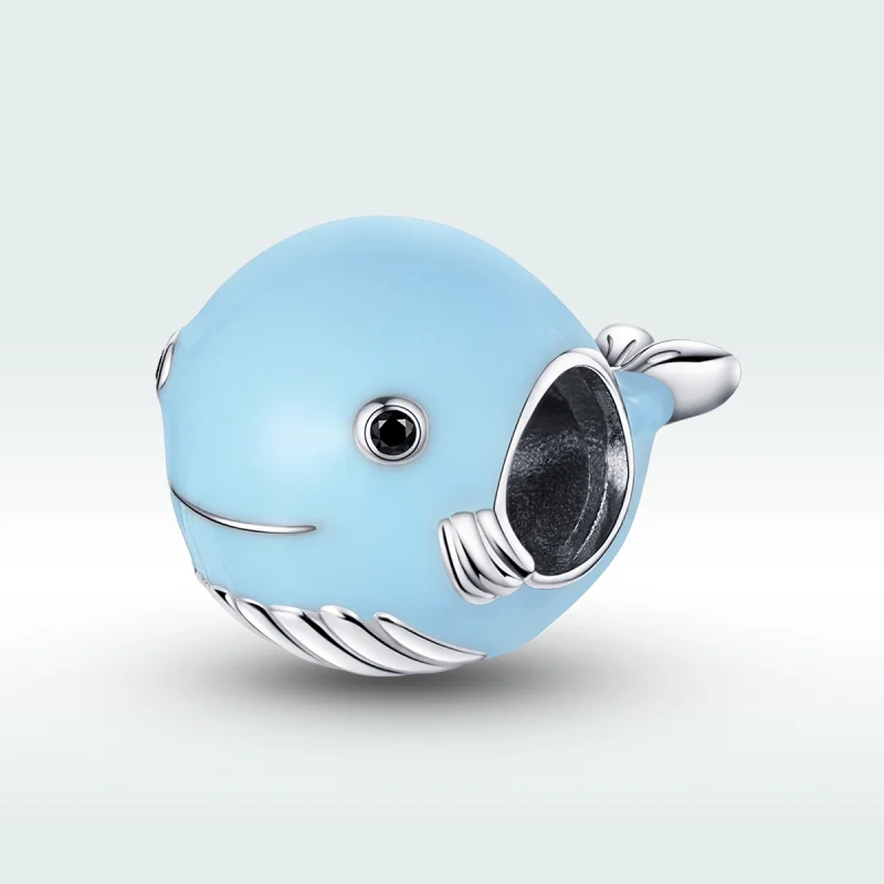 (image for) Pandora Style Silver Little Blue Whale Charm - BSC250 - View 5