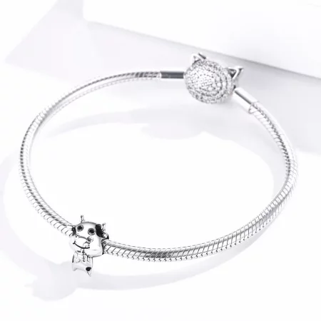 Pandora Style Silver Little Cow Charm - SCC1574