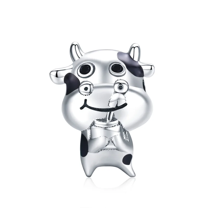 (image for) Pandora Style Silver Little Cow Charm - SCC1574 - Product Image