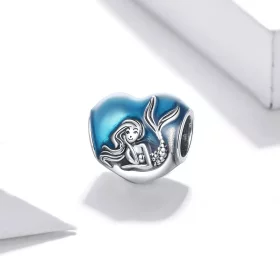 Pandora Style Silver Little Mermaid Dream Charm - SCC1801 Pandora Style Silver Little Mermaid Dream Charm - SCC1801