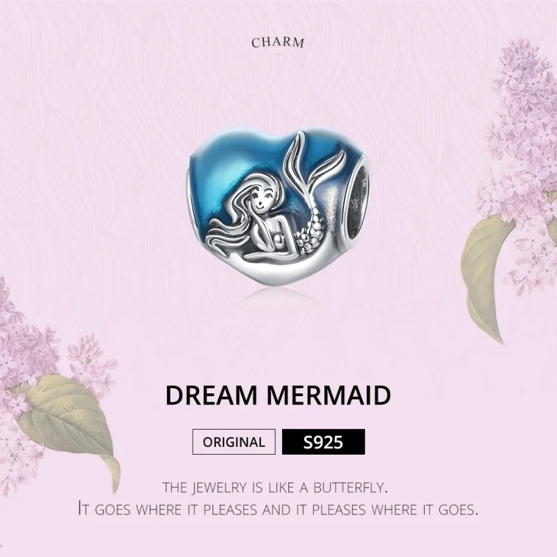 (image for) Pandora Style Silver Little Mermaid Dream Charm - SCC1801 - View 6