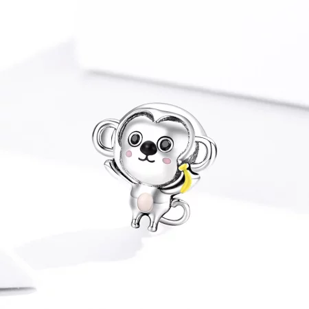 Pandora Style Silver Little Monkey Charm - SCC1575