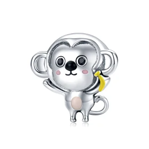 (image for) Pandora Style Silver Little Monkey Charm - SCC1575