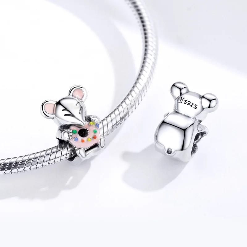 (image for) Pandora Style Silver Little Mouse Charm - SCC1318 - View 5