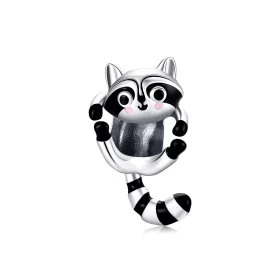 Pandora Style Silver Little Raccoon Charm - BSC403