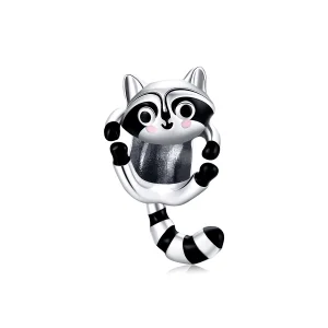 (image for) Pandora Style Silver Little Raccoon Charm - BSC403