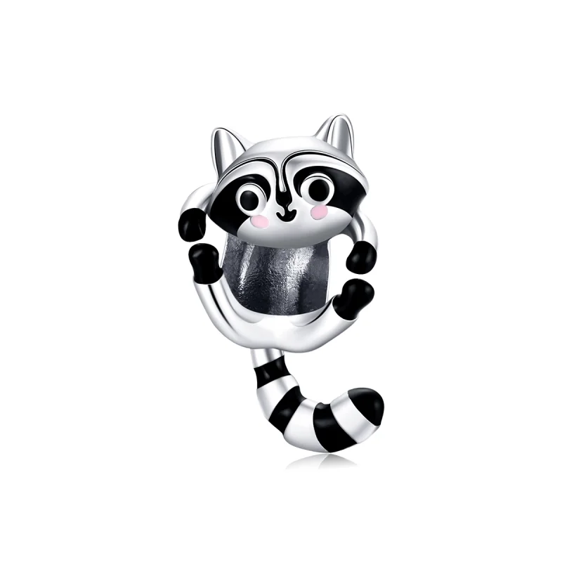 (image for) Pandora Style Silver Little Raccoon Charm - BSC403 - Product Image