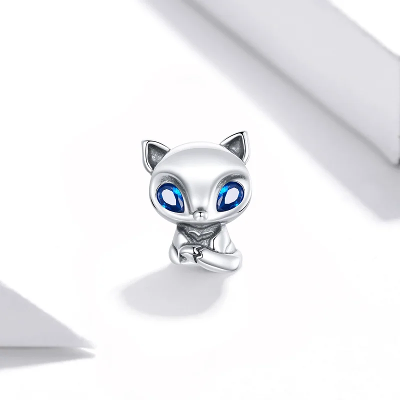 (image for) Pandora Style Silver Lively Little Fox Charm - SCC1808 - View 2