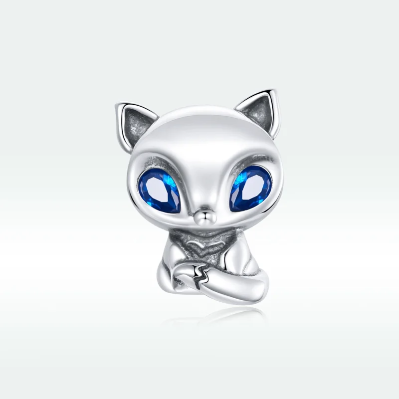 (image for) Pandora Style Silver Lively Little Fox Charm - SCC1808 - View 5