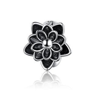 Pandora Style Silver Lotus Charm - SCC1196 (image for) Pandora Style Silver Lotus Charm - SCC1196