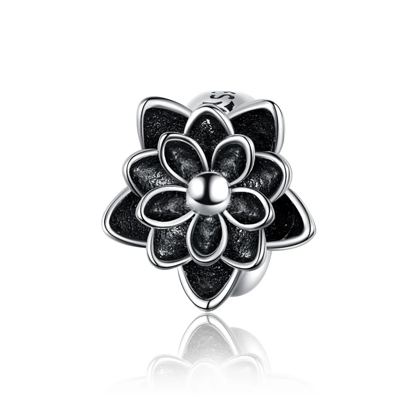 (image for) Pandora Style Silver Lotus Charm - SCC1196 - Product Image