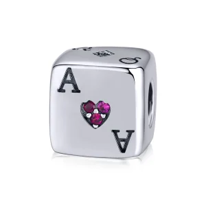 (image for) Pandora Style Silver Love Dice Charm - SCC1440