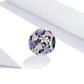 Pandora Style Silver Love Flowers Charm - SCC1798 Pandora Style Silver Love Flowers Charm - SCC1798