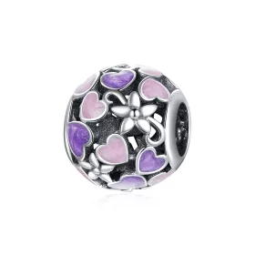 Pandora Style Silver Love Flowers Charm - SCC1798 Pandora Style Silver Love Flowers Charm - SCC1798