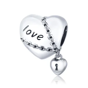 (image for) Pandora Style Silver Love Lock Charm - SCC1553