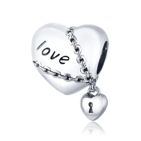 Pandora Style Silver Love Lock Charm - SCC1553