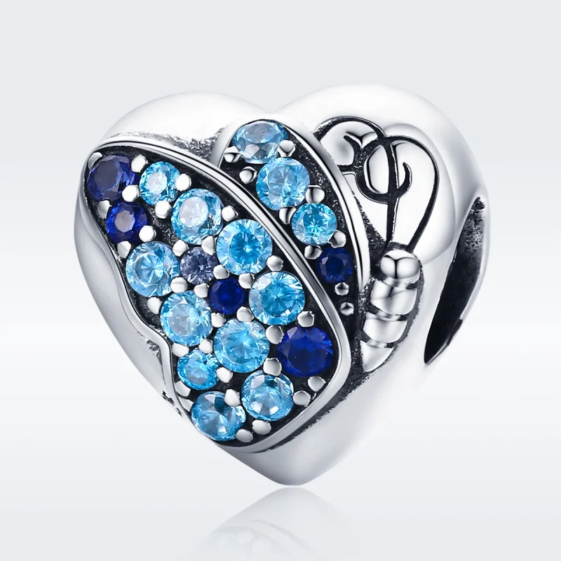 (image for) Pandora Style Silver Love of Butterfly Charm - SCC653 - View 2
