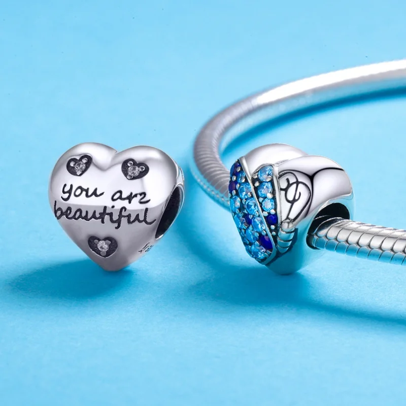 (image for) Pandora Style Silver Love of Butterfly Charm - SCC653 - View 5