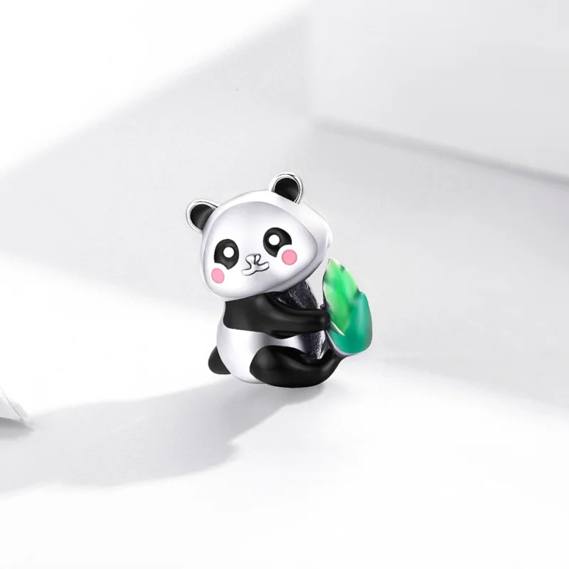 (image for) Pandora Style Silver Lovely Panda Cub Charm - SCC1832 - View 2