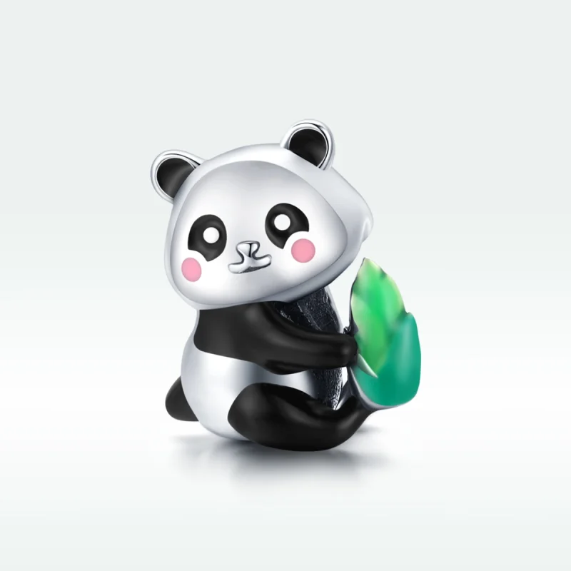 (image for) Pandora Style Silver Lovely Panda Cub Charm - SCC1832 - View 5