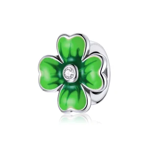 (image for) Pandora Style Silver Lucky Clover Charm - SCC1749