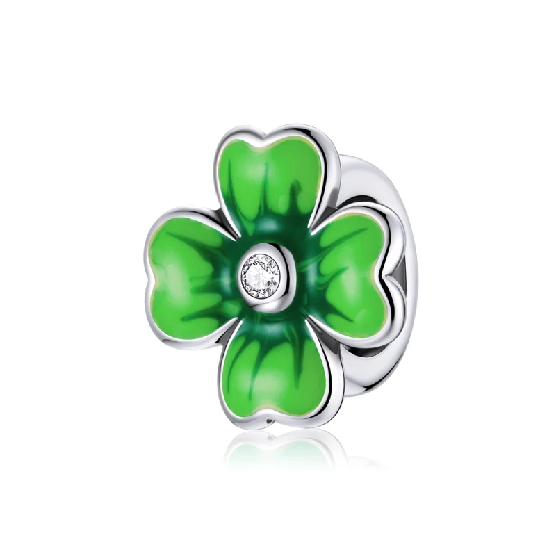 (image for) Pandora Style Silver Lucky Clover Charm - SCC1749 - Product Image