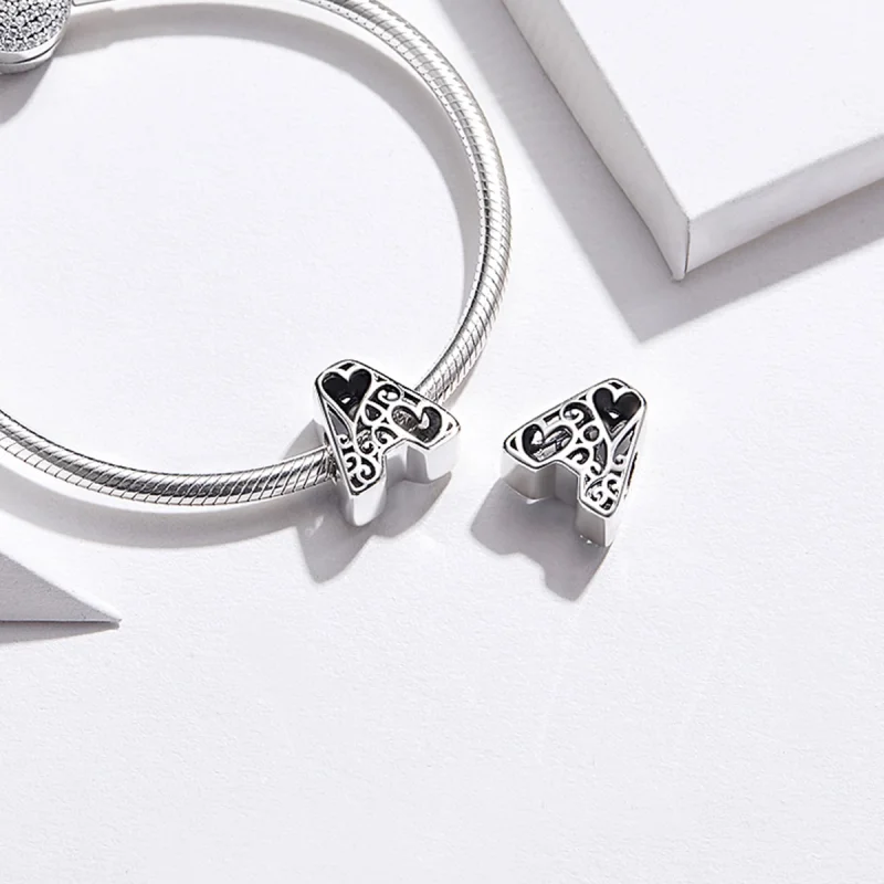 (image for) Pandora Style Silver Magic Alphabet A Charm - SCC1229-A - View 2